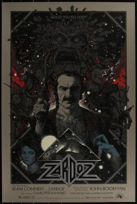 3z0262 ZARDOZ #222/225 24x36 art print 2016 Mondo, art by Richey Beckett, first edition!