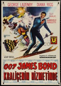 3z0745 ON HER MAJESTY'S SECRET SERVICE Turkish 1969 Lazenby's only Bond, different & ultra rare!