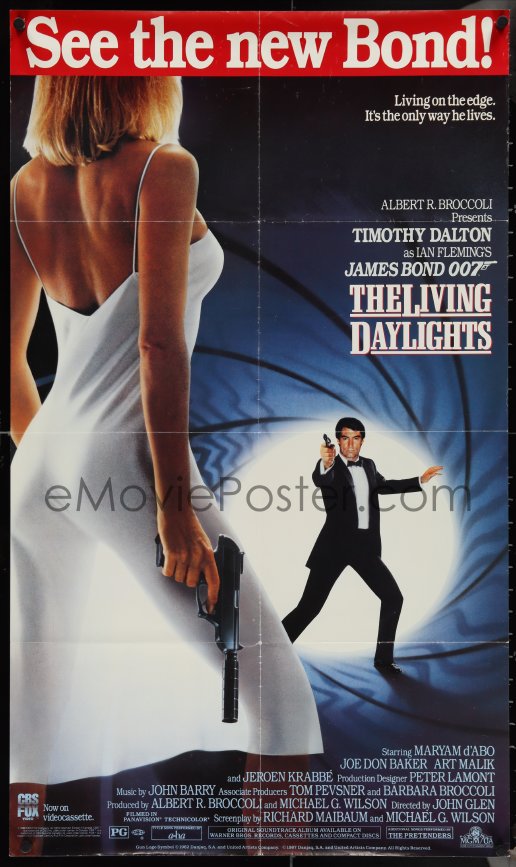 eMoviePoster.com: 3z0719 LIVING DAYLIGHTS 22x38 video poster 1987 ...