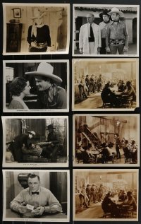 4a0656 LOT OF 23 1930S-40S COWBOY WESTERN 8X10 STILLS 1930s-1940s great movie scenes!