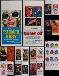 4a0811 LOT OF 23 FORMERLY FOLDED ITALIAN LOCANDINAS 1960s-2020s a variety of cool movie images!