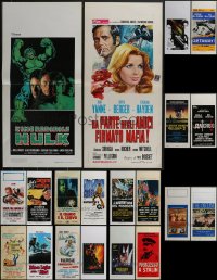 4a0814 LOT OF 22 FORMERLY FOLDED ITALIAN LOCANDINAS 1960s-2000s a variety of cool movie images!