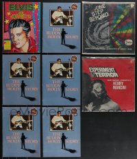 4a0528 LOT OF 8 MUSIC RELATED RECORDS, PROGRAMS & COLORING BOOK 1960s-1990s Elvis Presley & more!