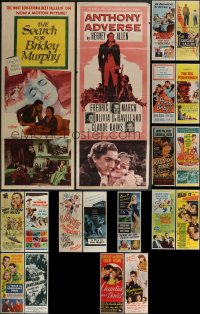 4a0780 LOT OF 25 FORMERLY FOLDED INSERTS 1940s-1970s great images from a variety of movies!