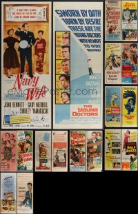 4a0782 LOT OF 23 FORMERLY FOLDED INSERTS 1940s-1970s great images from a variety of movies!