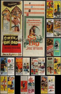 4a0783 LOT OF 22 FORMERLY FOLDED INSERTS 1950s-1970s great images from a variety of movies!