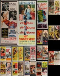 4a0778 LOT OF 27 FORMERLY FOLDED INSERTS 1950s-1970s great images from a variety of movies!