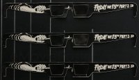 4a0539 LOT OF 3 FRIDAY THE 13TH PART 3 - 3D 3D GLASSES 1982 you and your friends can wear them!