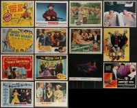 4a0334 LOT OF 14 LOBBY CARDS 1950s-1980s great images from a variety of different movies!