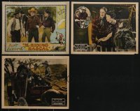 4a0372 LOT OF 3 ART ACORD LOBBY CARDS 1920s The Riding Rascal, The Call of Courage!