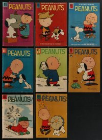 4a0464 LOT OF 8 DELL PEANUTS COMIC BOOKS 1950s-1960s Charlie Brown & Snoopy by Charles M. Schulz!