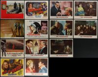 4a0336 LOT OF 13 LOBBY CARDS 1950s-1970s great scenes from a variety of different movies!