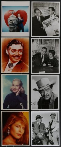 4a0771 LOT OF 8 COLOR & BLACK & WHITE REPRO PHOTOS 1980s-1990s Lost in Space, Clark Gable & more!