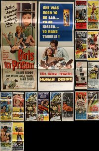 4a0505 LOT OF 18 FOLDED INSERTS 1950s-1960s great images from a variety of different movies!