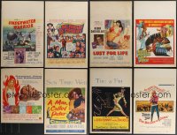 4a0034 LOT OF 8 MOSTLY FORMERLY FOLDED WINDOW CARDS 1950s-1960s a variety of movie images!