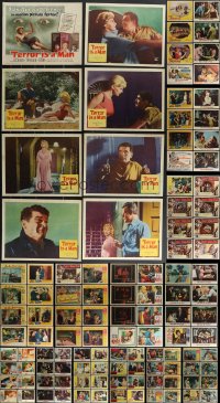 4a0282 LOT OF 137 LOBBY CARDS 1950s-1960s mostly complete sets from a variety of different movies!