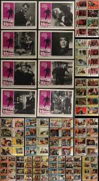 4a0283 LOT OF 135 LOBBY CARDS 1950s-1960s complete & incomplete sets from a variety of movies!