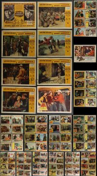 4a0271 LOT OF 161 COWBOY WESTERN LOBBY CARDS 1950s-1960s mostly complete sets from several movies!