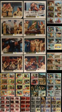 4a0285 LOT OF 126 LOBBY CARDS 1950s-1960s mostly complete sets from a variety of different movies!