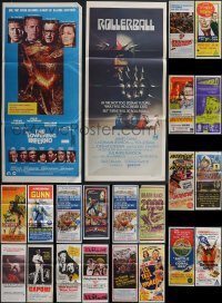 4a0427 LOT OF 22 FOLDED AUSTRALIAN DAYBILLS 1960s-1980s great images from a variety of movies!