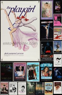 4a0935 LOT OF 23 UNFOLDED SINGLE-SIDED ONE-SHEETS 1970s-1980s a variety of cool movie images!