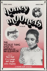 4a0972 LOT OF 8 UNFOLDED SINGLE-SIDED HONEY MOONERS ONE-SHEETS 1978 wildest thing in an elevator!