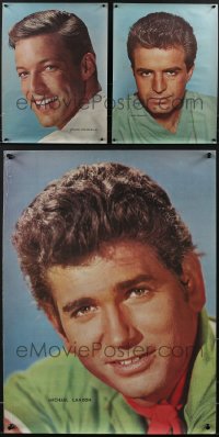 4a0882 LOT OF 3 1960S AUSTRALIAN TV POSTERS 1960s Richard Chamberlain, Vince Edwards, Landon!