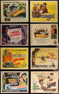 4a0348 LOT OF 8 TITLE CARDS 1950s-1960s great images from a variety of different movies!