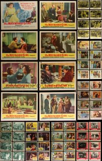 4a0288 LOT OF 80 LOBBY CARDS 1950s-1960s complete sets from ten different movies!