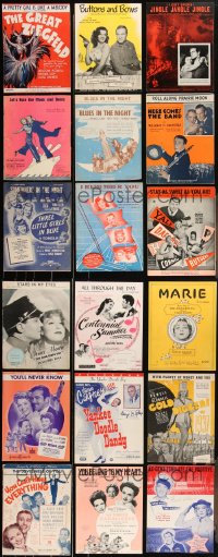 4a0492 LOT OF 26 1920s-1930s MOVIE SHEET MUSIC 1920s-1930s great songs from a variety of movies!