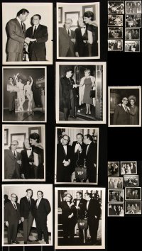 4a0654 LOT OF 25 8X10 CANDID STILLS OF PEOPLE PROMOTING MOVIES 1960s great images!