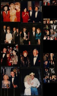 4a0764 LOT OF 26 COLOR REPRO PHOTOS OF FANS MEETING CELEBRITIES 1990s candids of Hollywood stars!