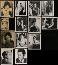 4a0707 LOT OF 13 FAN PHOTOS 1920s-1940s Humphrey Bogart, James Cagney, Bebe Daniels & more!