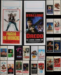 4a0805 LOT OF 26 MOSTLY FORMERLY FOLDED ITALIAN LOCANDINAS 1960s-1990s a variety of movie images!