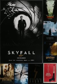 4a0966 LOT OF 13 UNFOLDED MOSTLY DOUBLE-SIDED 27X40 ONE-SHEETS 1990s-2010s cool movie images!