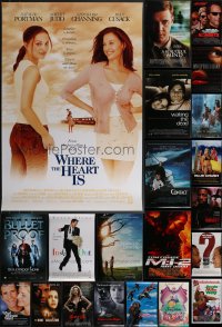 4a0932 LOT OF 25 MOSTLY UNFOLDED DOUBLE-SIDED 27X40 ONE-SHEETS 1990s-2010s cool movie images!