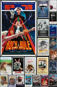 4a0119 LOT OF 80 FOLDED MOSTLY 1980S ONE-SHEETS 1980s great images from a variety of different movies!