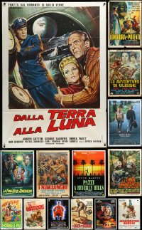 4a0099 LOT OF 14 FOLDED ITALIAN ONE-PANELS 1960s-1990s great images from a variety of movies!