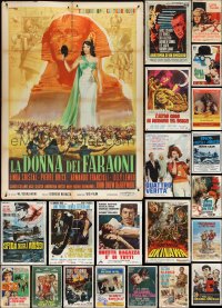 4a0091 LOT OF 22 FOLDED ITALIAN ONE-PANELS 1960s-1970s great images from a variety of movies!