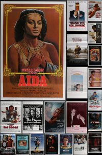 4a0925 LOT OF 27 UNFOLDED SINGLE-SIDED ONE-SHEETS 1980s great images from a variety of movies!