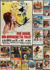 4a0088 LOT OF 25 FOLDED ITALIAN ONE-PANELS 1960s-1970s great images from a variety of movies!