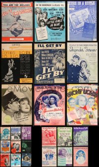 4a0493 LOT OF 25 MOVIE SHEET MUSIC 1920s-1950s great songs from a variety of different movies!