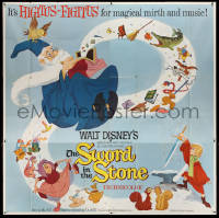 4b0234 SWORD IN THE STONE 6sh 1964 Disney's cartoon story of King Arthur & Merlin the Wizard!