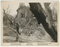 4b1317 HOUSE OF FEAR 8x10.25 still 1944 Basil Rathbone as Sherlock Holmes & Nigel Bruce in grave!