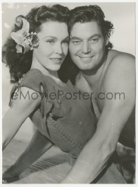 4b1355 TARZAN'S SECRET TREASURE 6x8 still 1941 best Weissmuller & O'Sullivan by Clarence S. Bull!