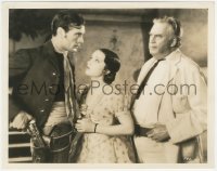 4b1357 TEXAN 8x10.25 still 1930 Gary Cooper pulls gun on man behind beautiful dark-haired Fay Wray!