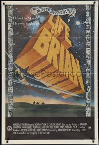 4b0324 LIFE OF BRIAN Aust 1sh 1979 Monty Python, Graham Chapman, different title art and design!