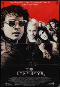 4b0325 LOST BOYS Aust 1sh 1987 teen vampire Kiefer Sutherland, directed by Joel Schumacher!