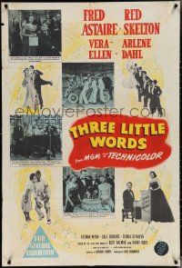 4b0334 THREE LITTLE WORDS Aust 1sh 1950 Fred Astaire, Red Skelton, Arlene Dahl & Vera-Ellen!