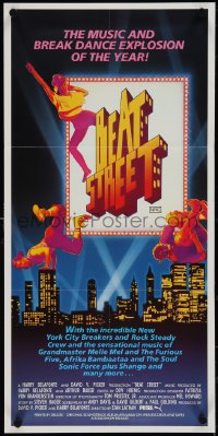 4b0341 BEAT STREET Aust daybill 1984 Rae Dawn Chong in the hip-hop break dance explosion!